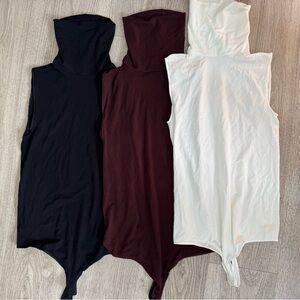 Wolford Bundle - Sleeveless 3 Turtleneck bodysuits, 1 Turtleneck